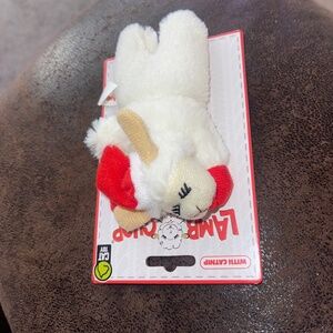 New Lambchop with Santa hat The Lamb! The Legend! Cat toy with cat nip